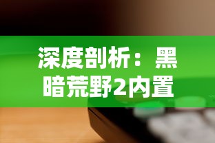 深度剖析：黑暗荒野2内置开关秒杀版全新体验，玩家如何利用要点技巧轻松击败强敌